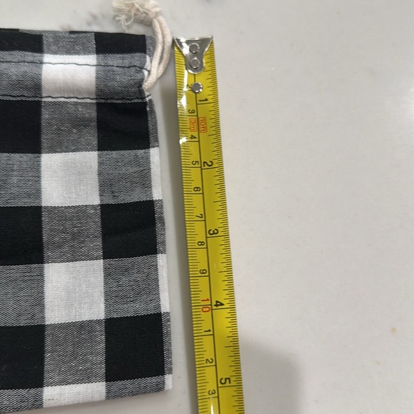 6 pieces plaid cotton gift pouches - Picture 7 of 8